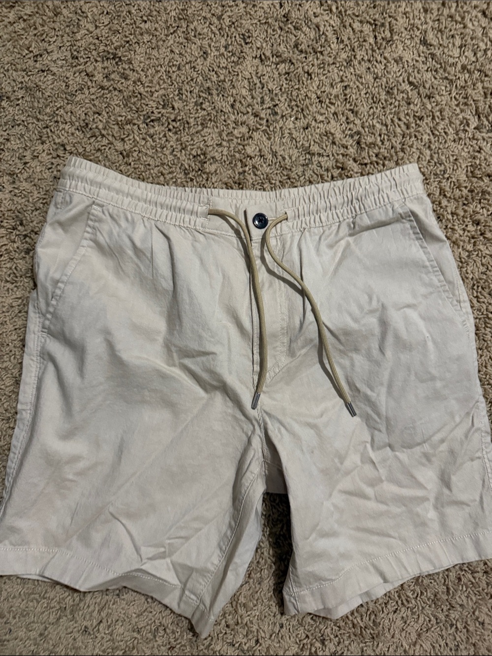 Michael Kors Men's Flat Front Shorts in Tan